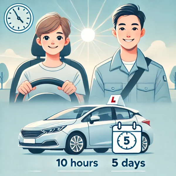 10 hours driving lessons / 5 days